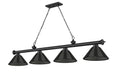 Z-LITE CORDON 4 LIGHT BILLIARD | 2306-4MB-ARS