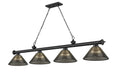 Z-LITE CORDON 4 LIGHT BILLIARD | 2306-4MB-ARS