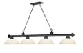 Z-LITE CORDON 4 LIGHT BILLIARD | 2306-4MB-DMO14