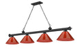 Z-LITE, CORDON 4 LIGHT BILLIARD, LINEAR LIGHT
