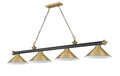 Z-LITE, CORDON 4 LIGHT BILLIARD, LINEAR LIGHT