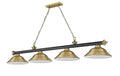 Z-LITE, CORDON 4 LIGHT BILLIARD, LINEAR LIGHT