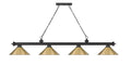 Z-LITE, CORDON 4 LIGHT BILLIARD, LINEAR LIGHT