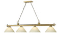 Z-LITE, CORDON 4 LIGHT BILLIARD, LINEAR LIGHT