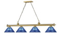 Z-LITE, CORDON 4 LIGHT BILLIARD, LINEAR LIGHT