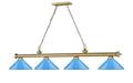 Z-LITE CORDON 4 LIGHT BILLIARD | 2306-4RB-MEB