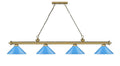 Z-LITE CORDON 4 LIGHT BILLIARD | 2306-4RB-MEB