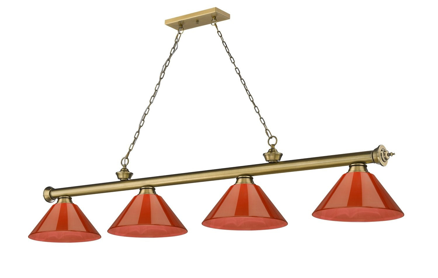 Z-LITE, CORDON 4 LIGHT BILLIARD, LINEAR LIGHT