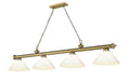 Z-LITE CORDON 4 LIGHT BILLIARD | 2306-4RB-PWH