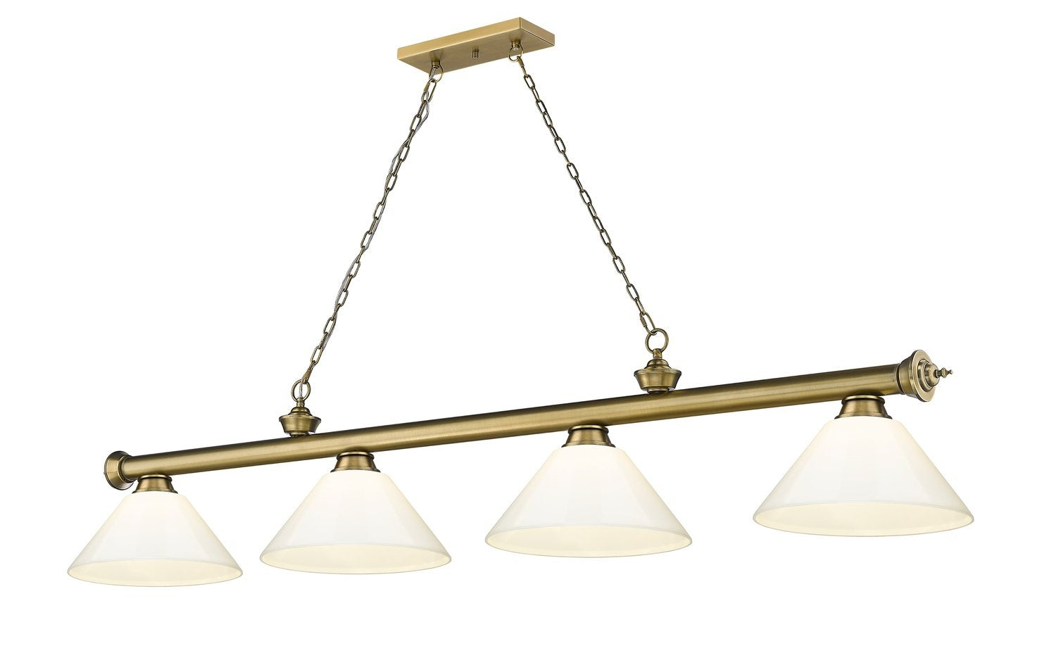 Z-LITE CORDON 4 LIGHT BILLIARD | 2306-4RB-PWH