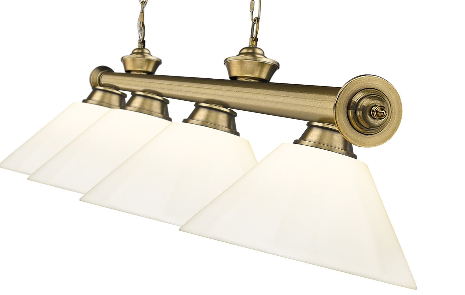 Z-LITE CORDON 4 LIGHT BILLIARD | 2306-4RB-PWH