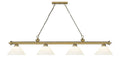 Z-LITE CORDON 4 LIGHT BILLIARD | 2306-4RB-PWH