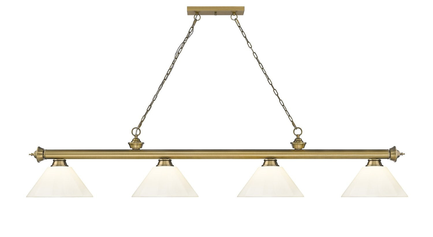 Z-LITE CORDON 4 LIGHT BILLIARD | 2306-4RB-PWH