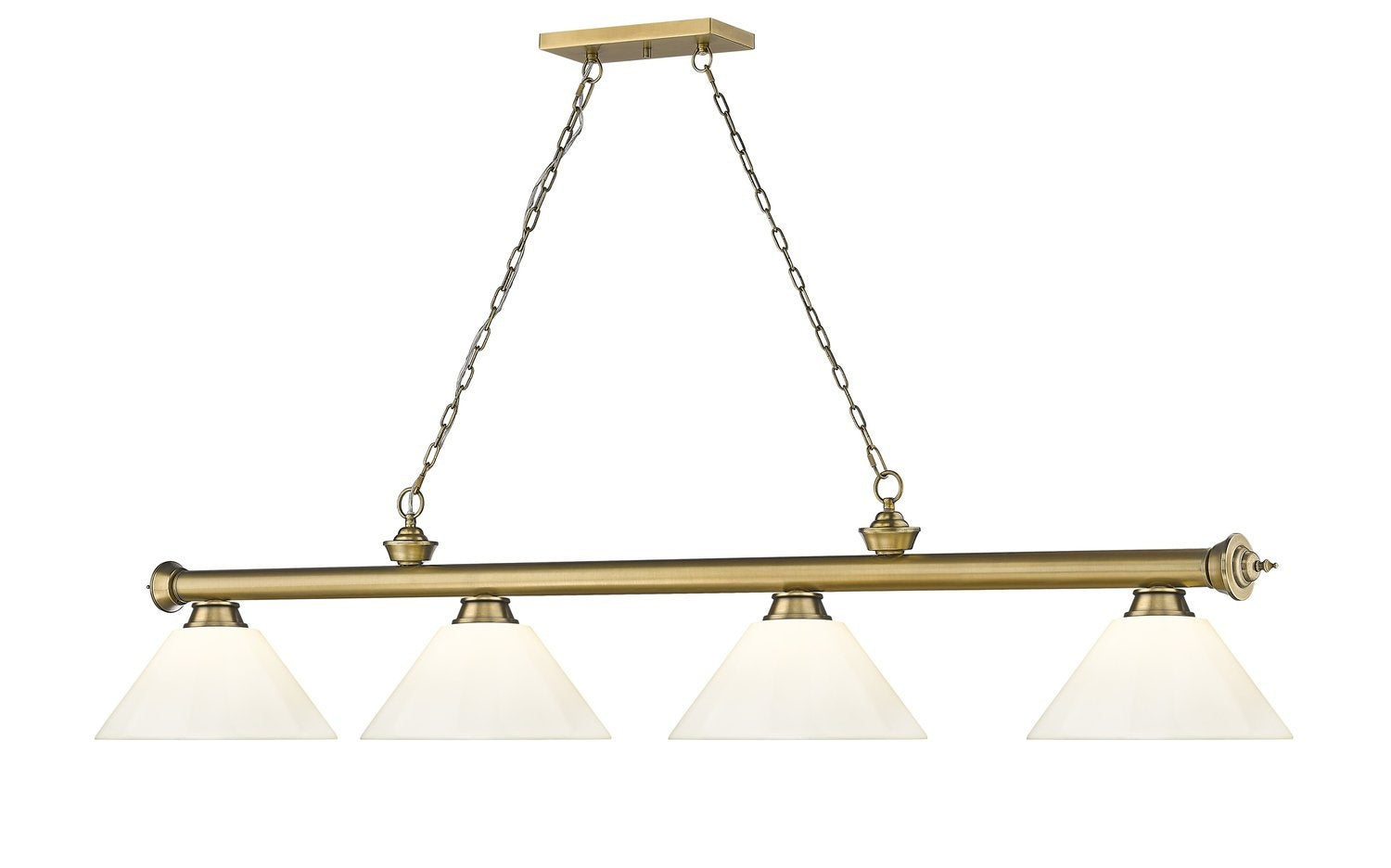 Z-LITE CORDON 4 LIGHT BILLIARD | 2306-4RB-PWH