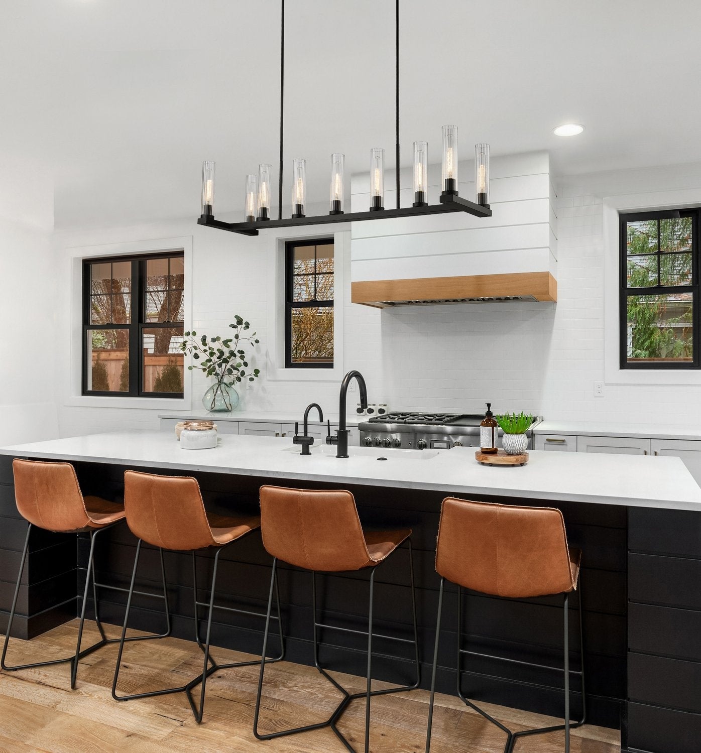 Z-LITE, BEAU LINEAR CHANDELIER, LINEAR LIGHT