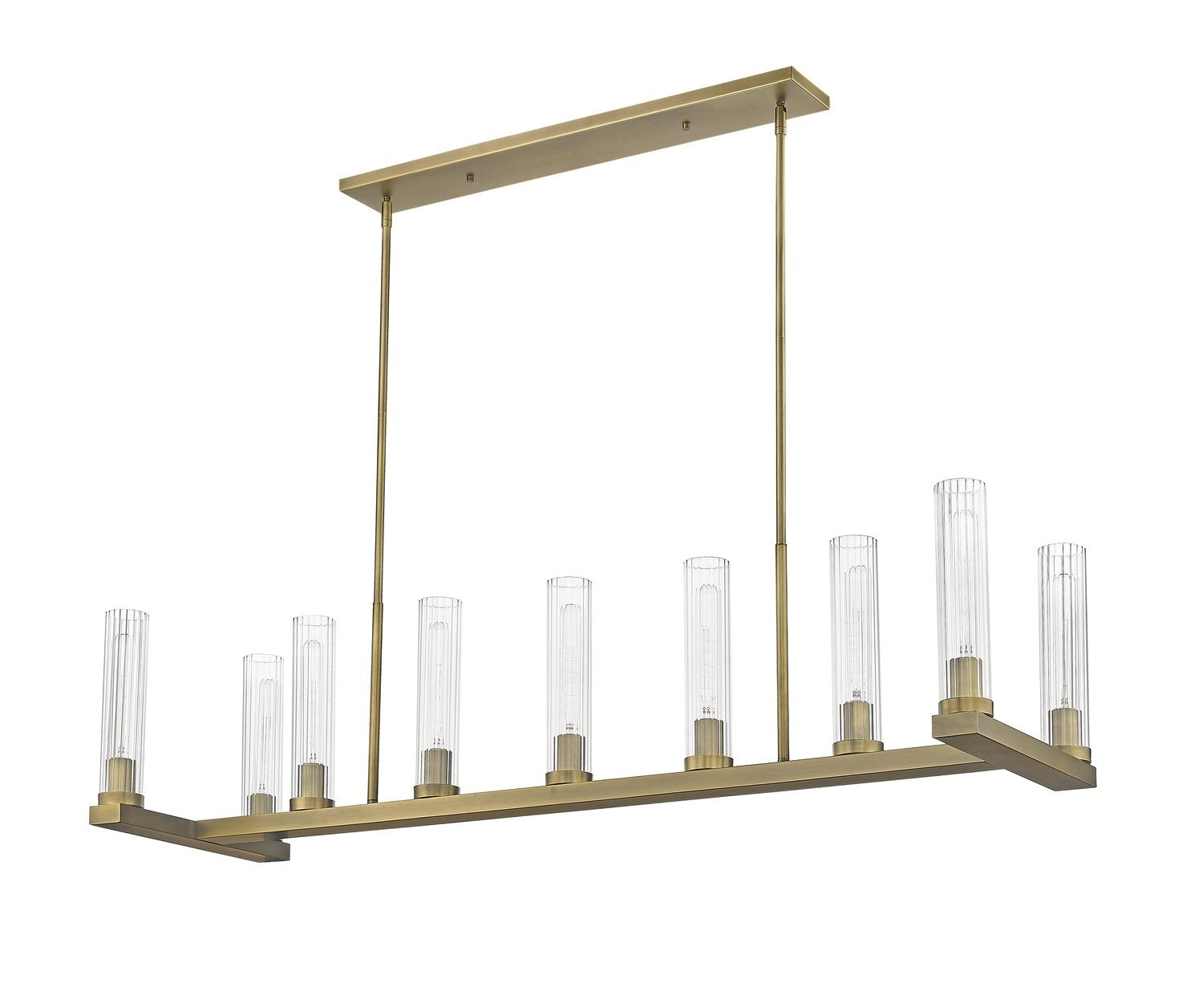 Z-LITE, BEAU LINEAR CHANDELIER, LINEAR LIGHT