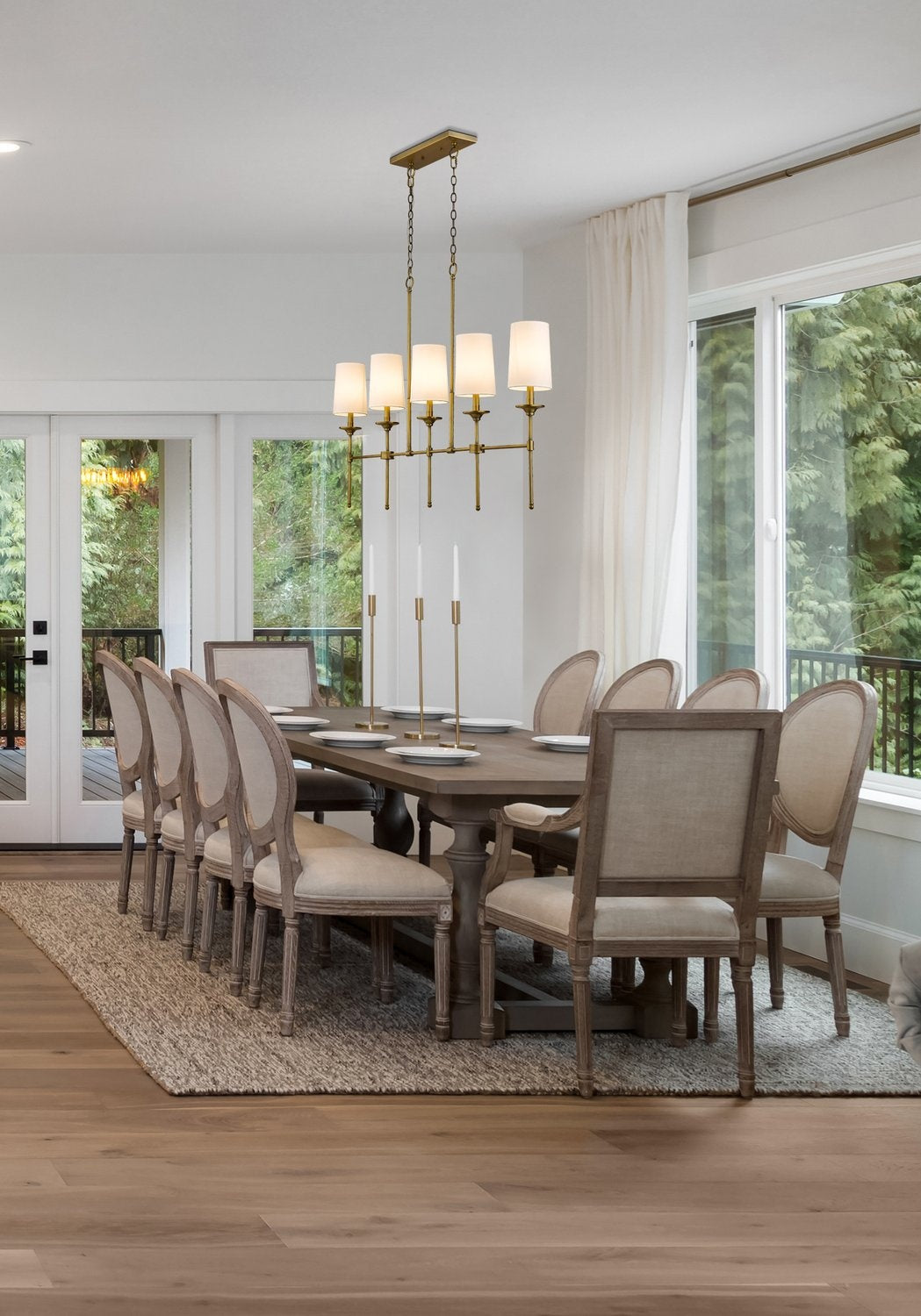 Z-LITE, EMILY LINEAR CHANDELIER, LINEAR LIGHT