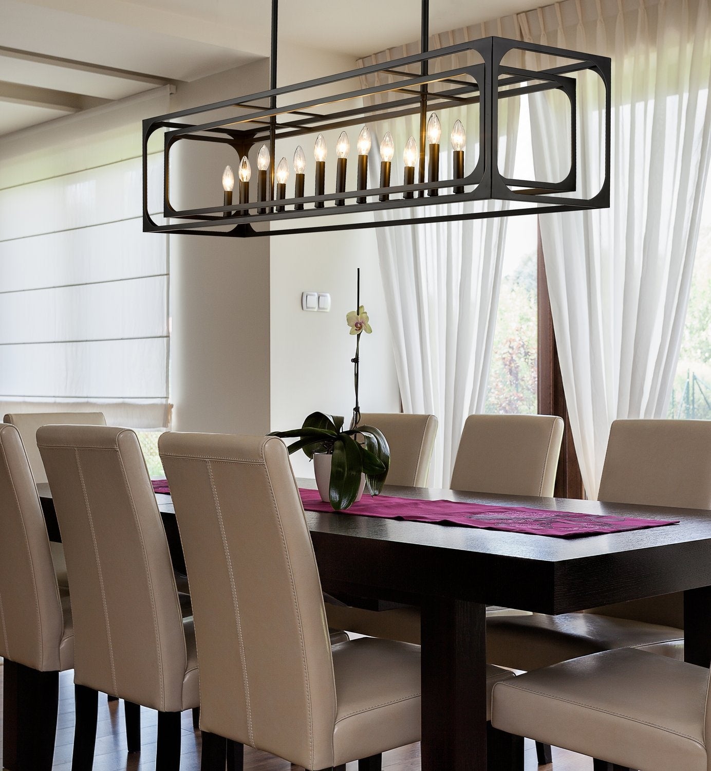 Z-LITE, EASTON LINEAR CHANDELIER, LINEAR LIGHT