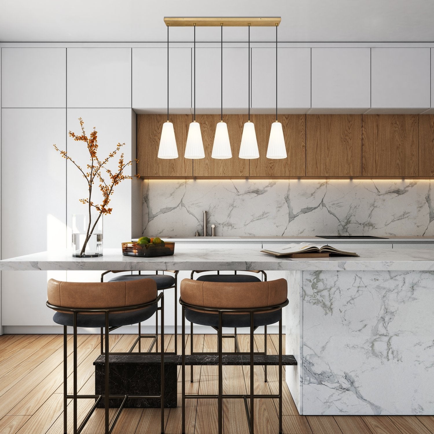 Z-LITE, FARRELL LINEAR CHANDELIER, LINEAR LIGHT