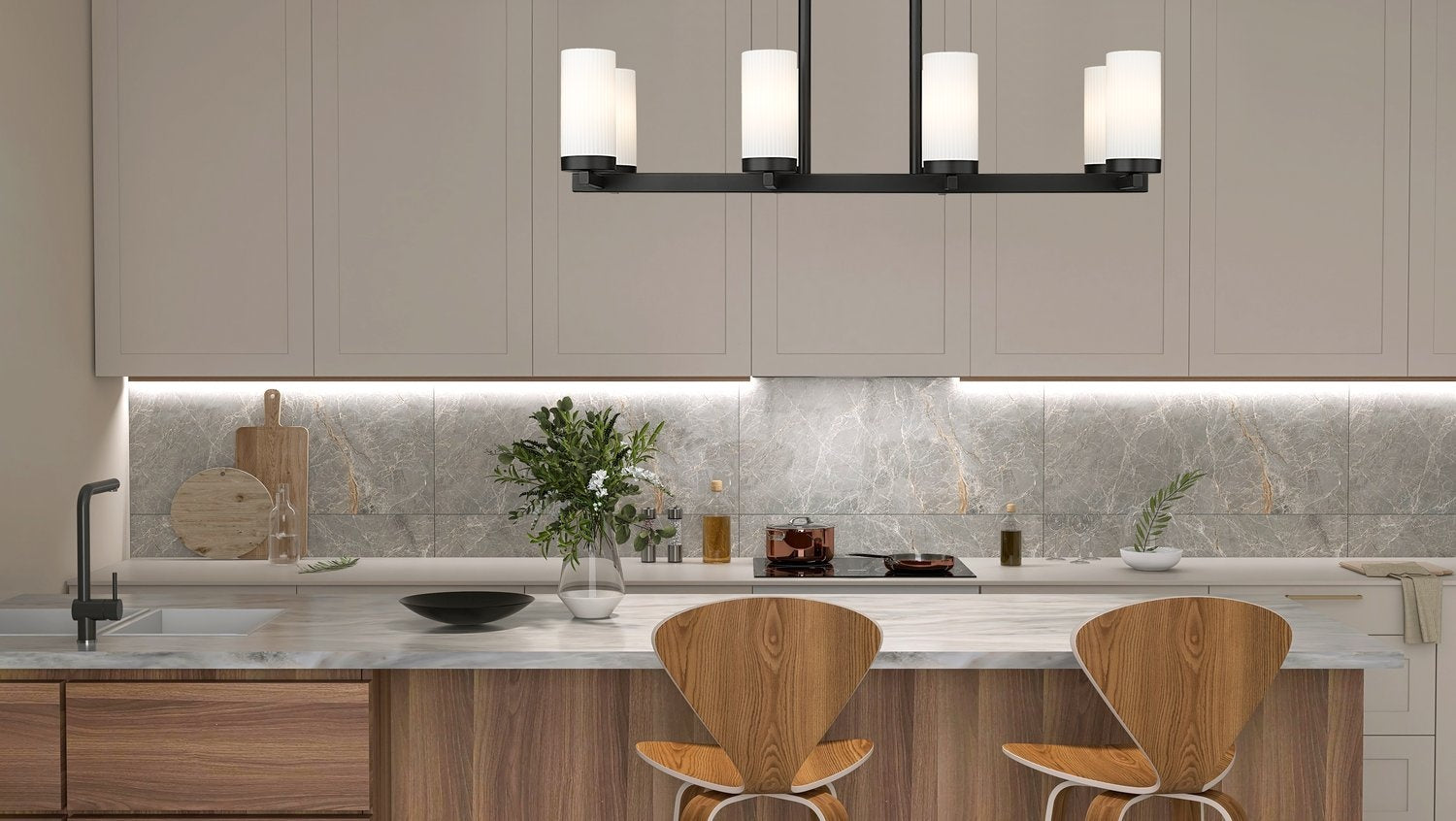 Z-LITE, DANICA LINEAR CHANDELIER, LINEAR LIGHT