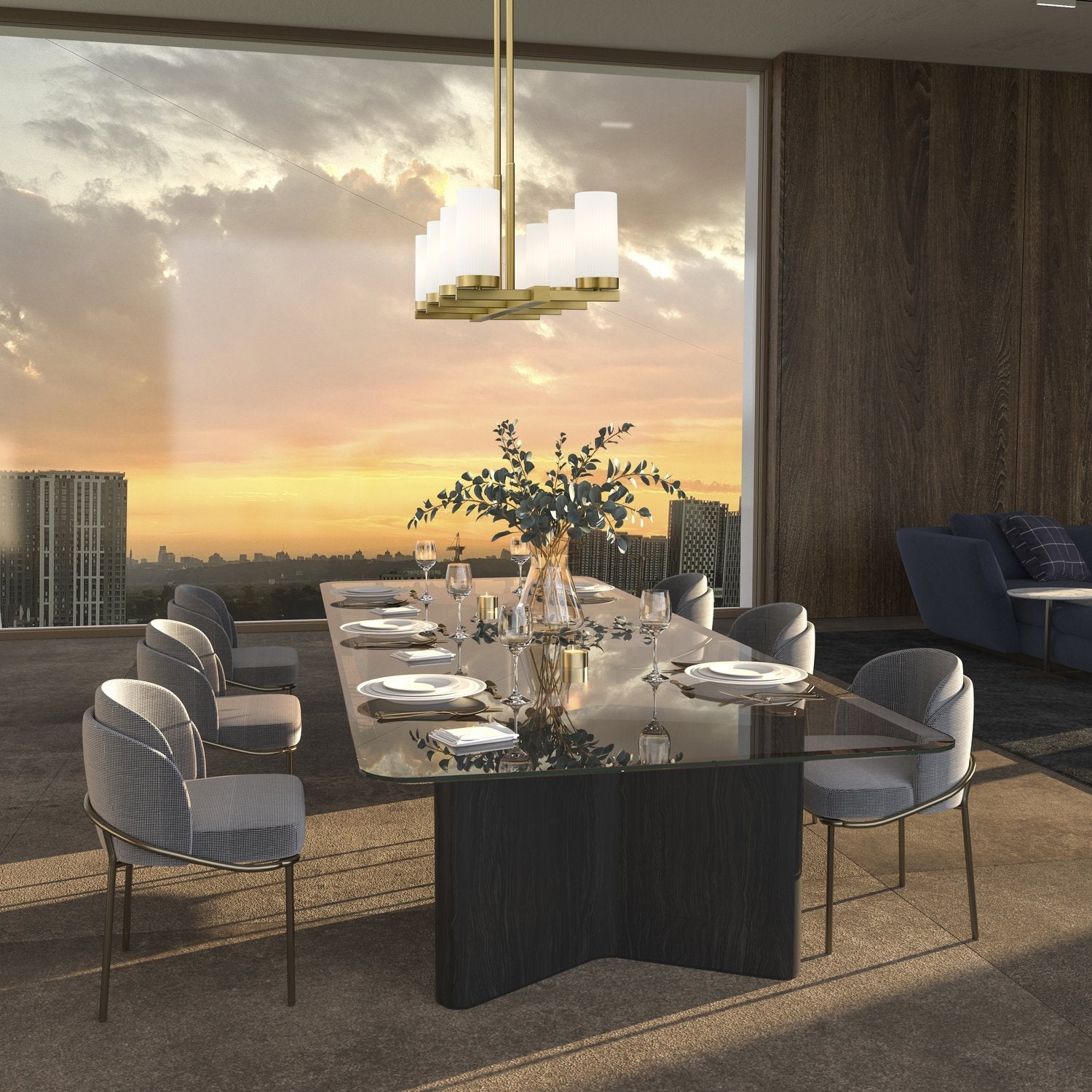 Z-LITE, DANICA LINEAR CHANDELIER, LINEAR LIGHT