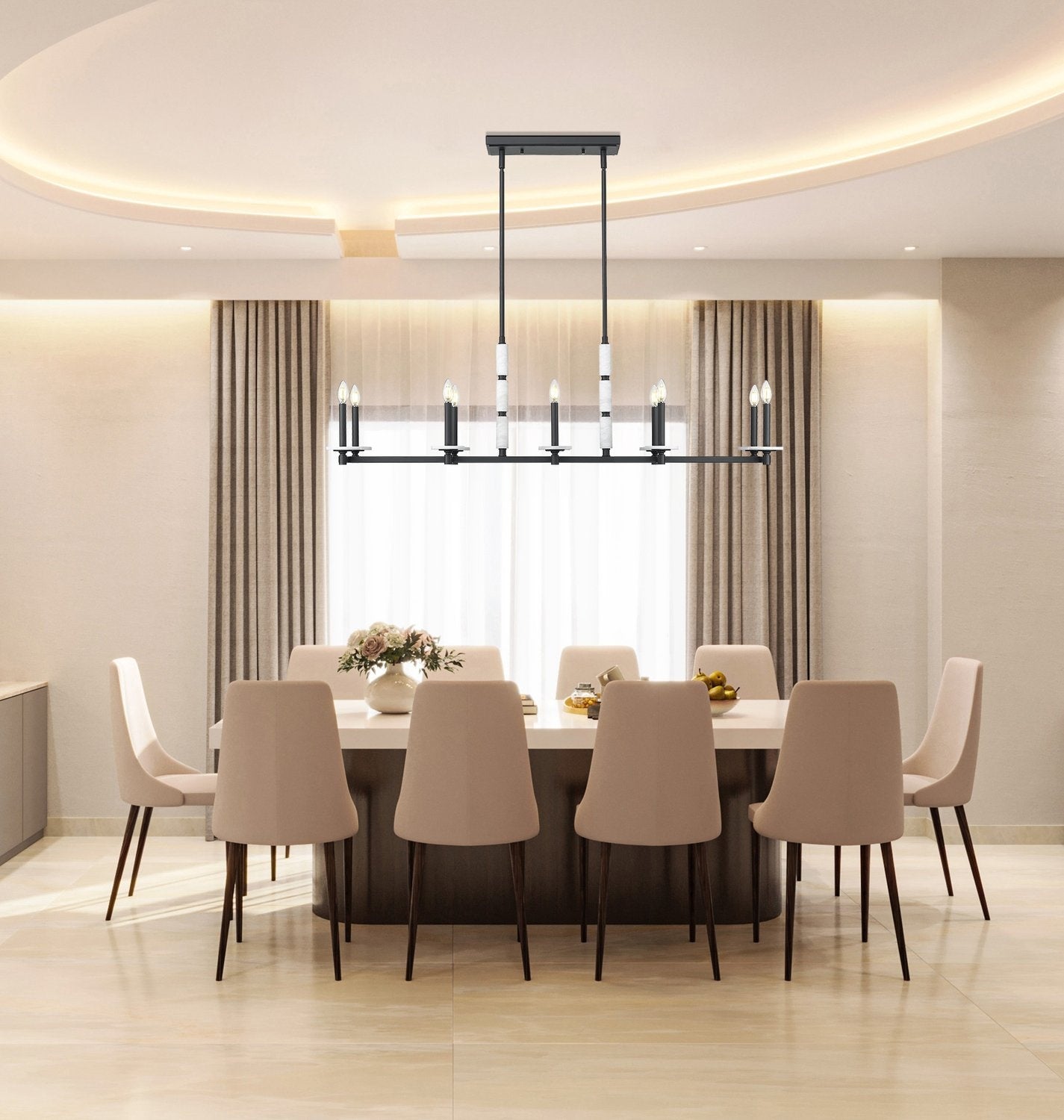 Z-LITE, KADEN LINEAR CHANDELIER, LINEAR LIGHT