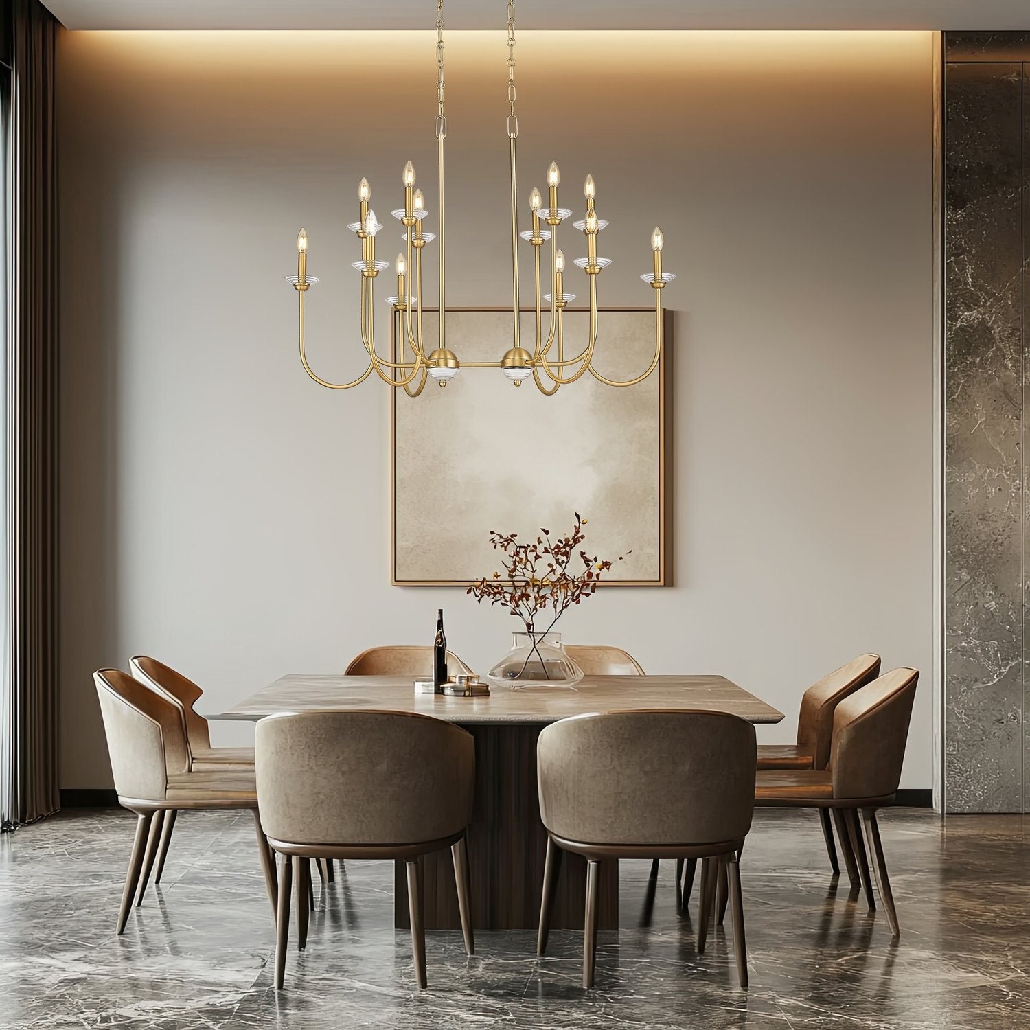 Z-LITE, ALLISTAIR LINEAR CHANDELIER, LINEAR LIGHT