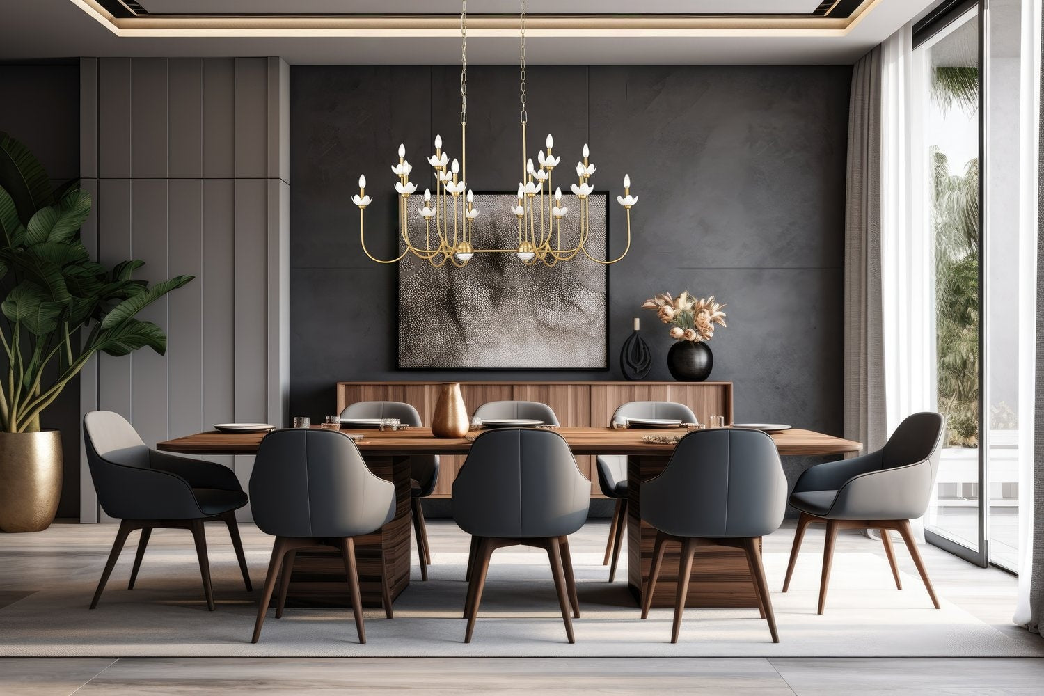 Z-LITE, ALLISTAIR LINEAR CHANDELIER, LINEAR LIGHT
