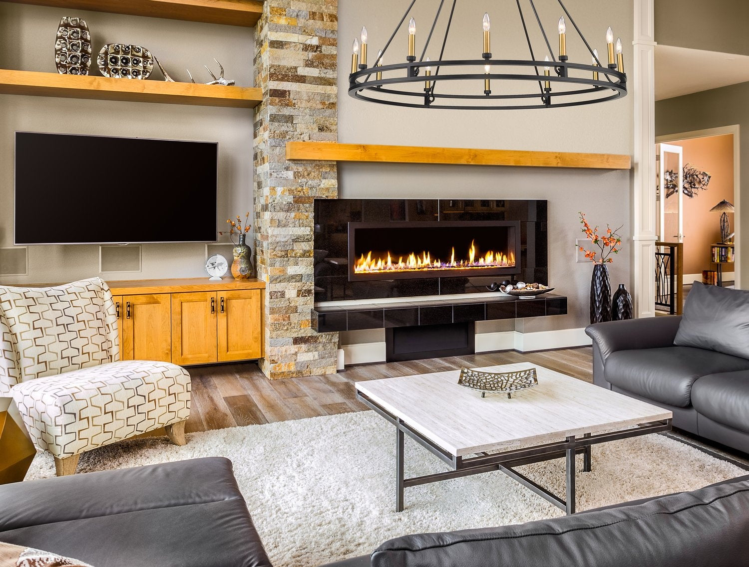 Z-LITE, DENNISON CHANDELIER, CHANDELIER LIGHT