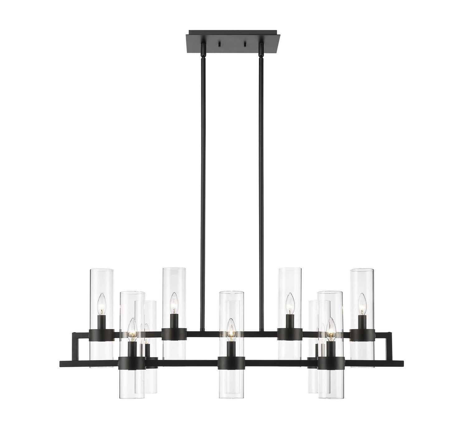 Z-LITE, DATUS LINEAR CHANDELIER, LINEAR LIGHT FIXTURE