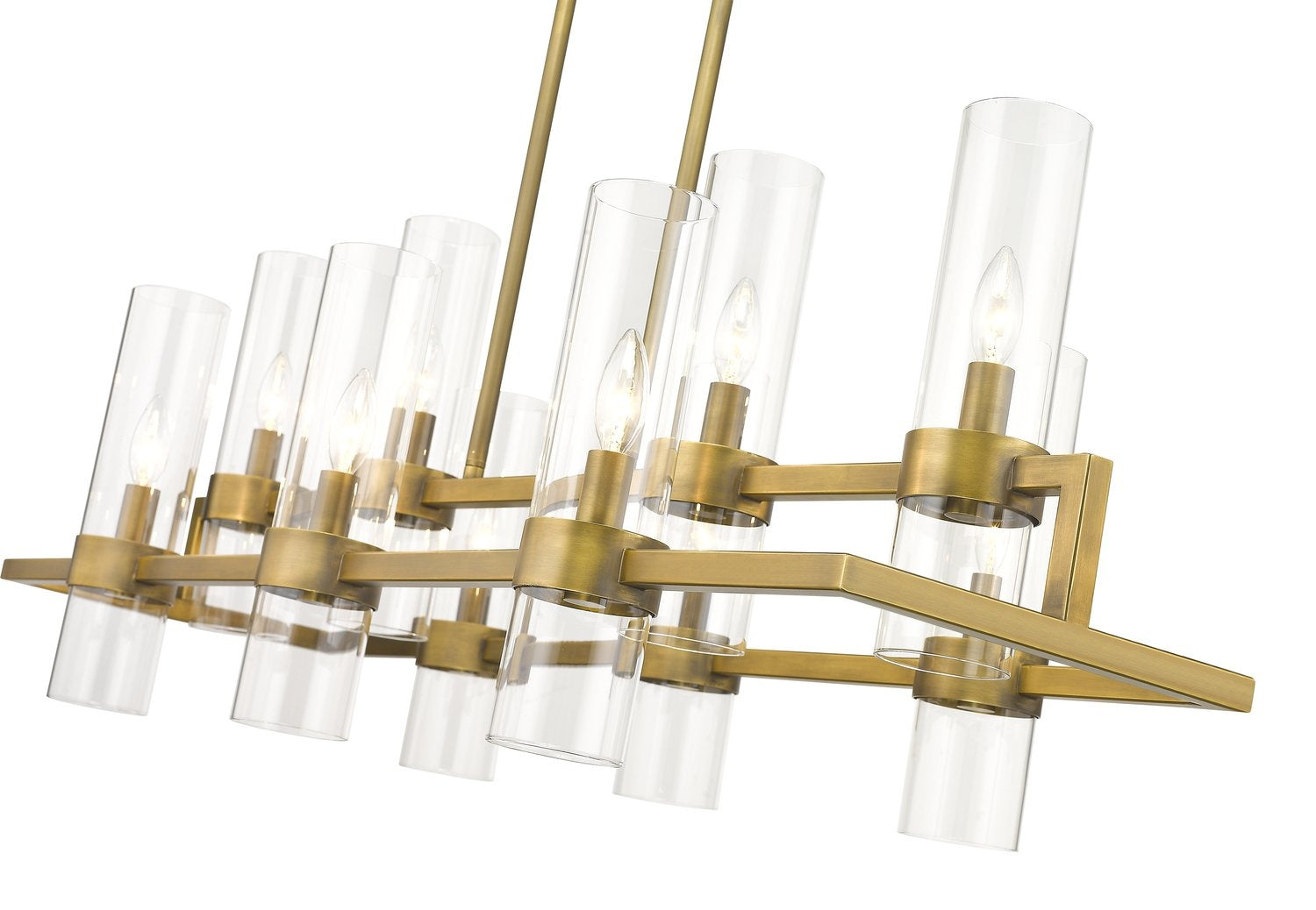 Z-LITE, DATUS LINEAR CHANDELIER, LINEAR LIGHT FIXTURE