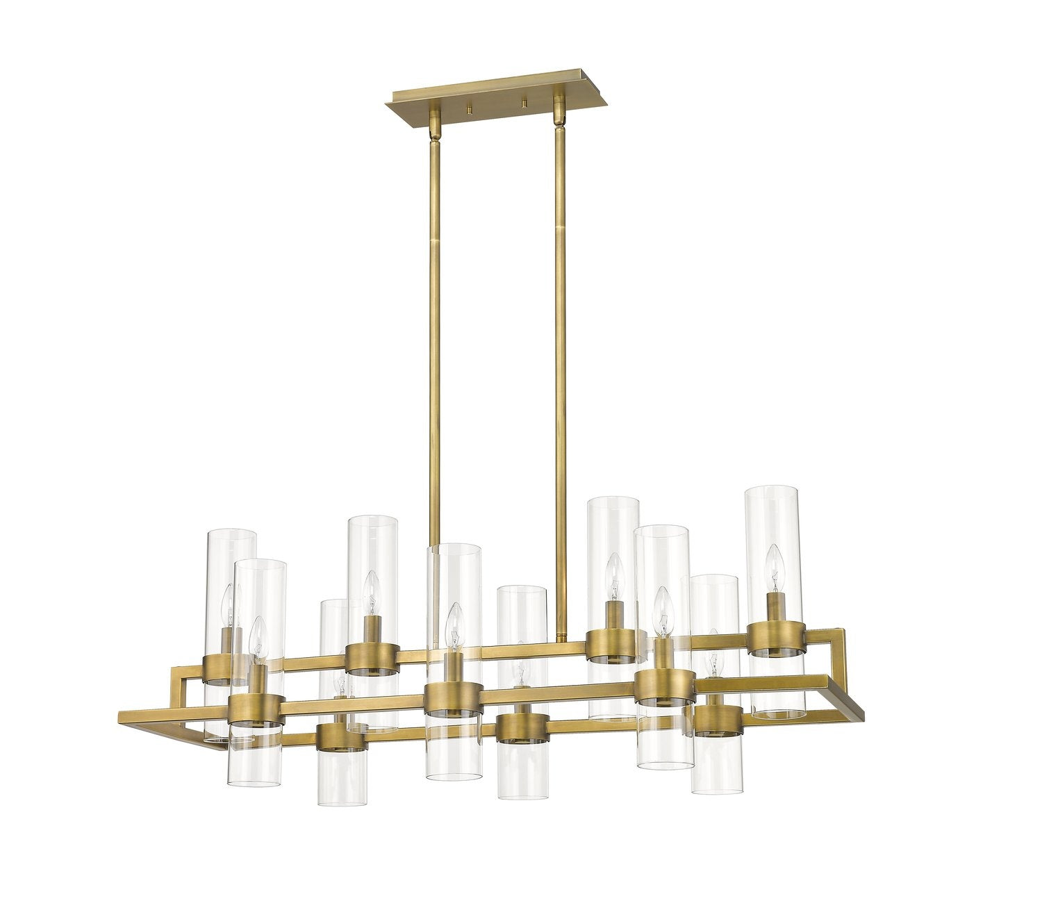 Z-LITE, DATUS LINEAR CHANDELIER, LINEAR LIGHT FIXTURE