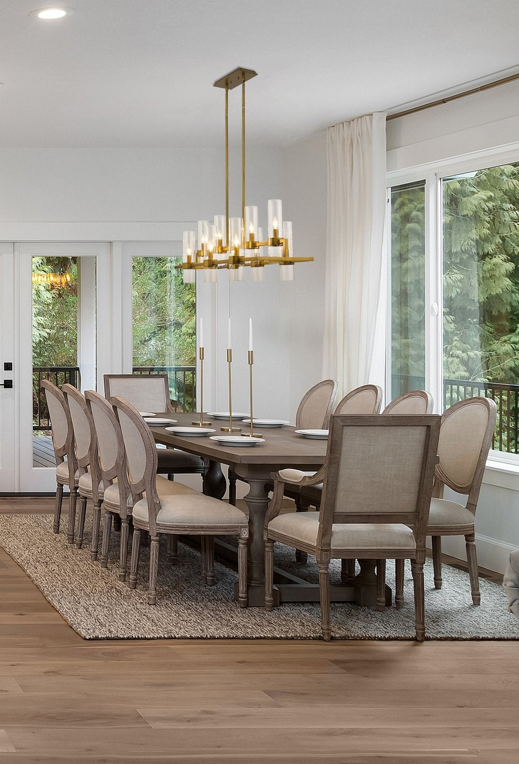 Z-LITE, DATUS LINEAR CHANDELIER, LINEAR LIGHT