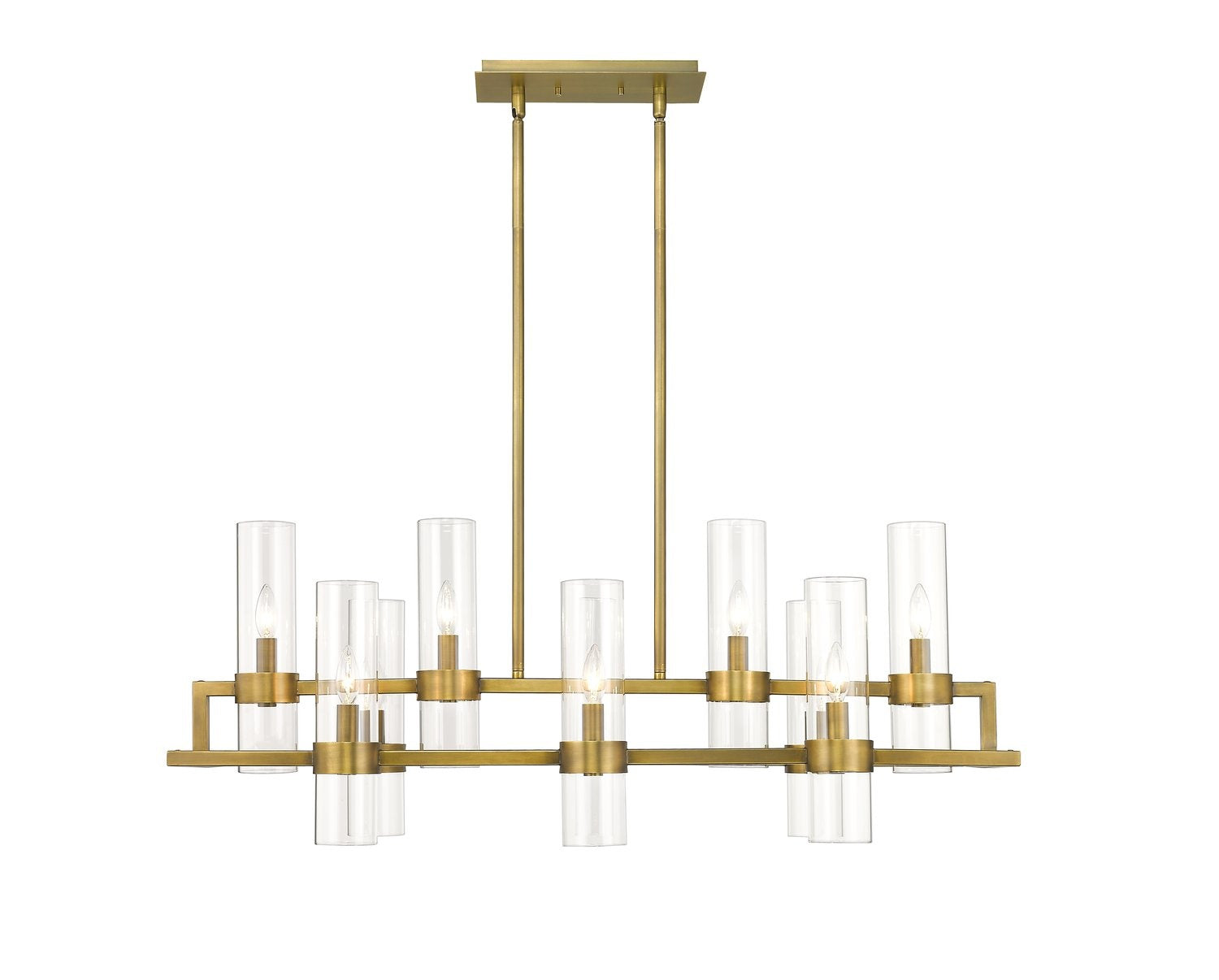 Z-LITE, DATUS LINEAR CHANDELIER, LINEAR LIGHT FIXTURE