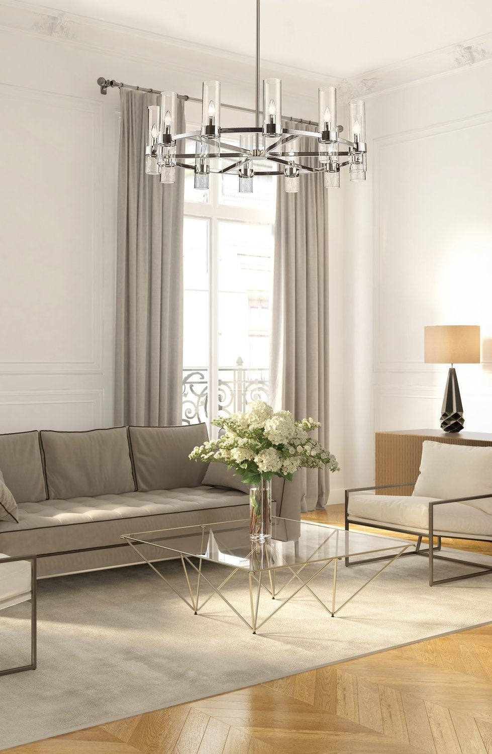 Z-LITE, DATUS CHANDELIER, CHANDELIER LIGHT