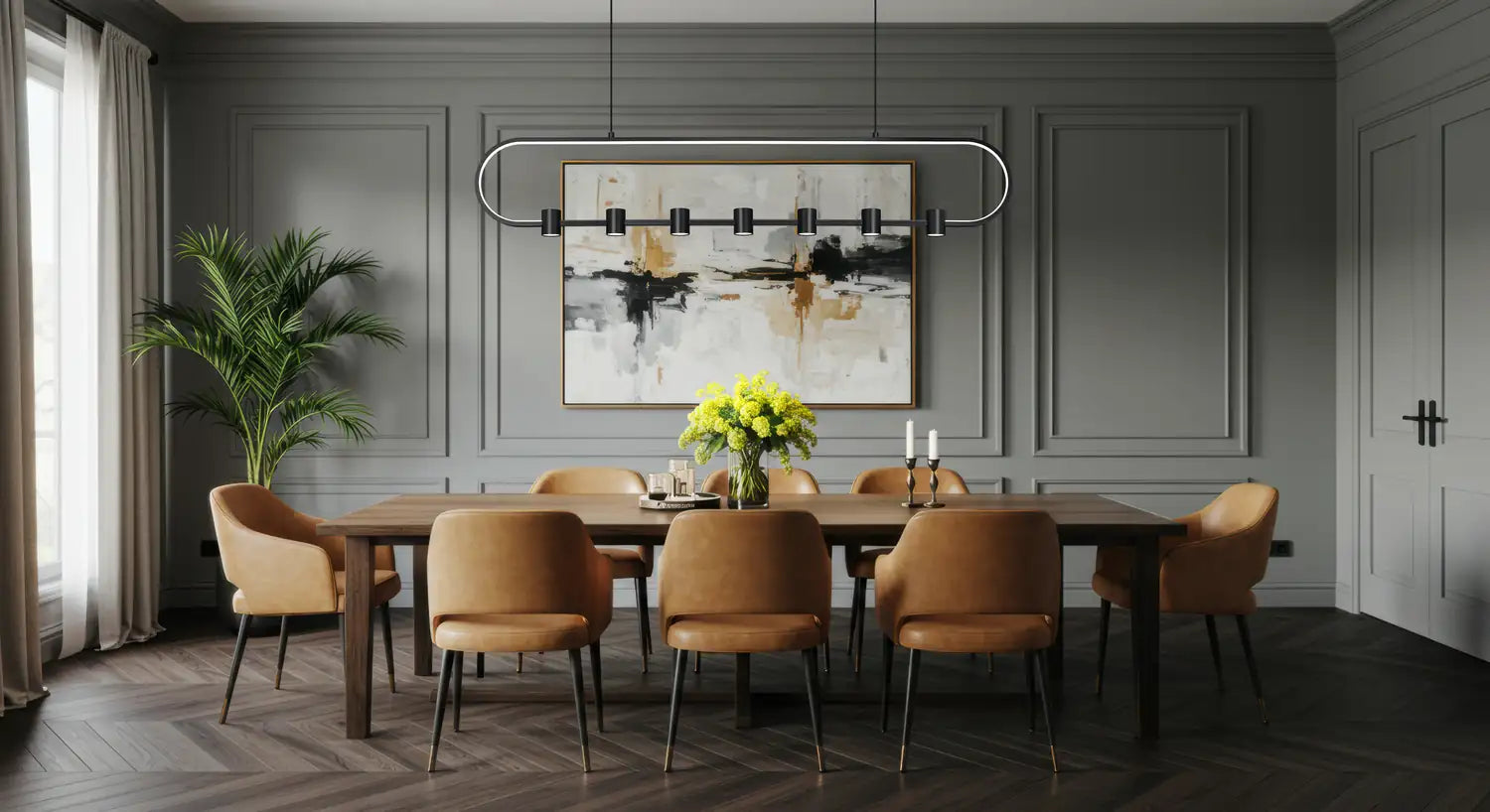 Z-LITE, SAROS LINEAR CHANDELIER, LINEAR LIGHT