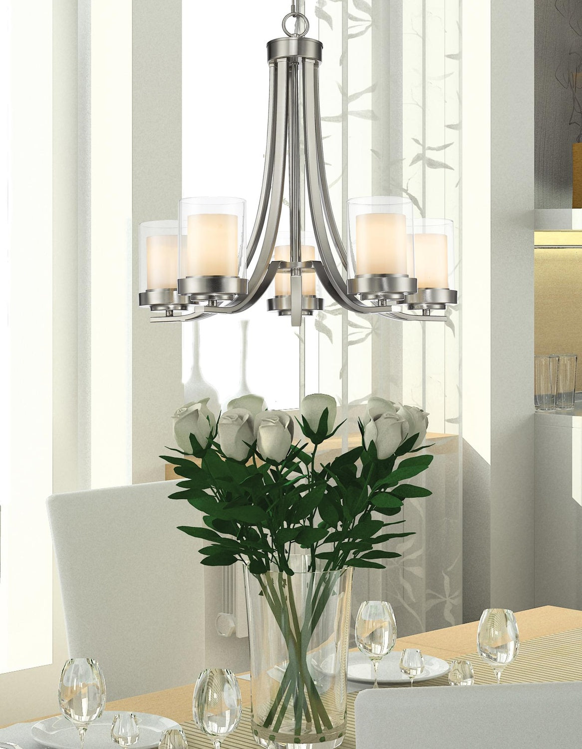 Z-LITE, WILLOW CHANDELIER, CHANDELIER LIGHT