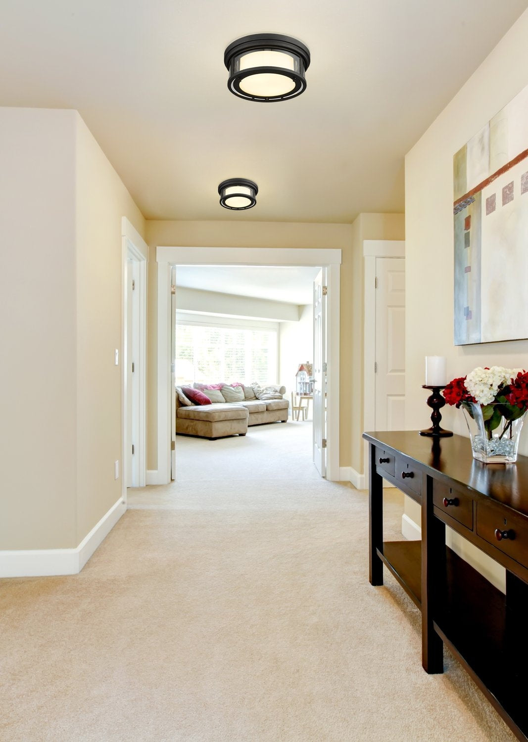 Z-LITE, WILLOW FLUSH MOUNT, FLUSH MOUNT CEILING LIGHTS
