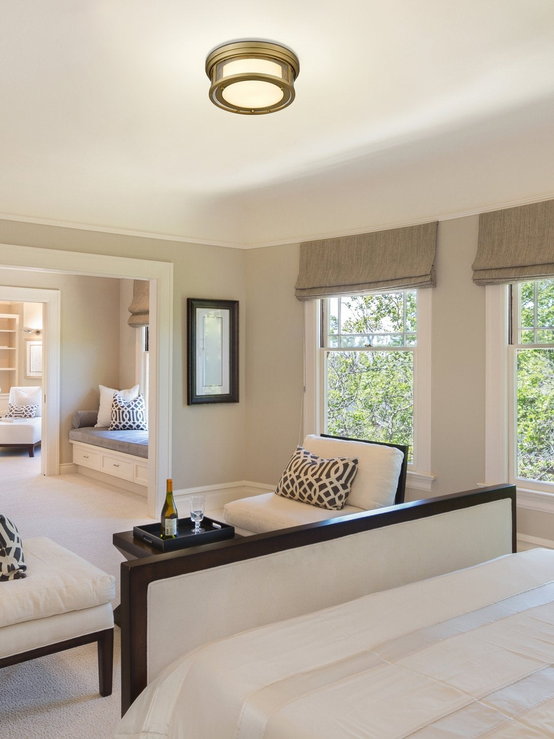 Z-LITE, WILLOW FLUSH MOUNT, FLUSH MOUNT CEILING LIGHTS