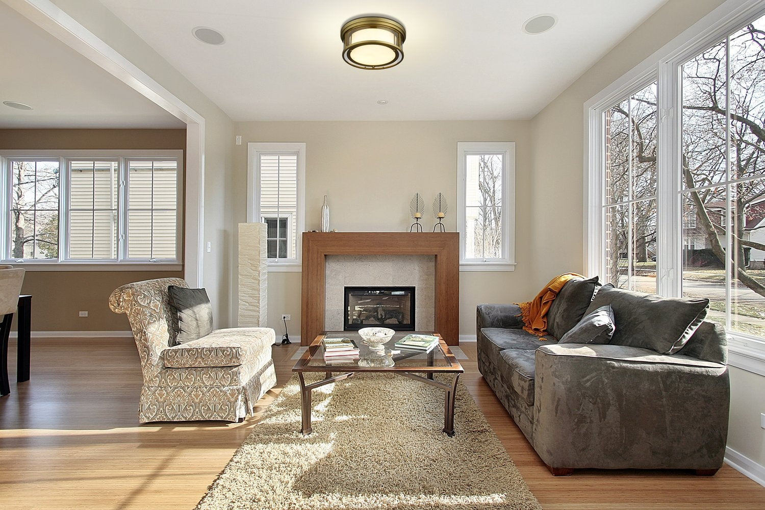 Z-LITE, WILLOW FLUSH MOUNT, FLUSH MOUNT CEILING LIGHTS