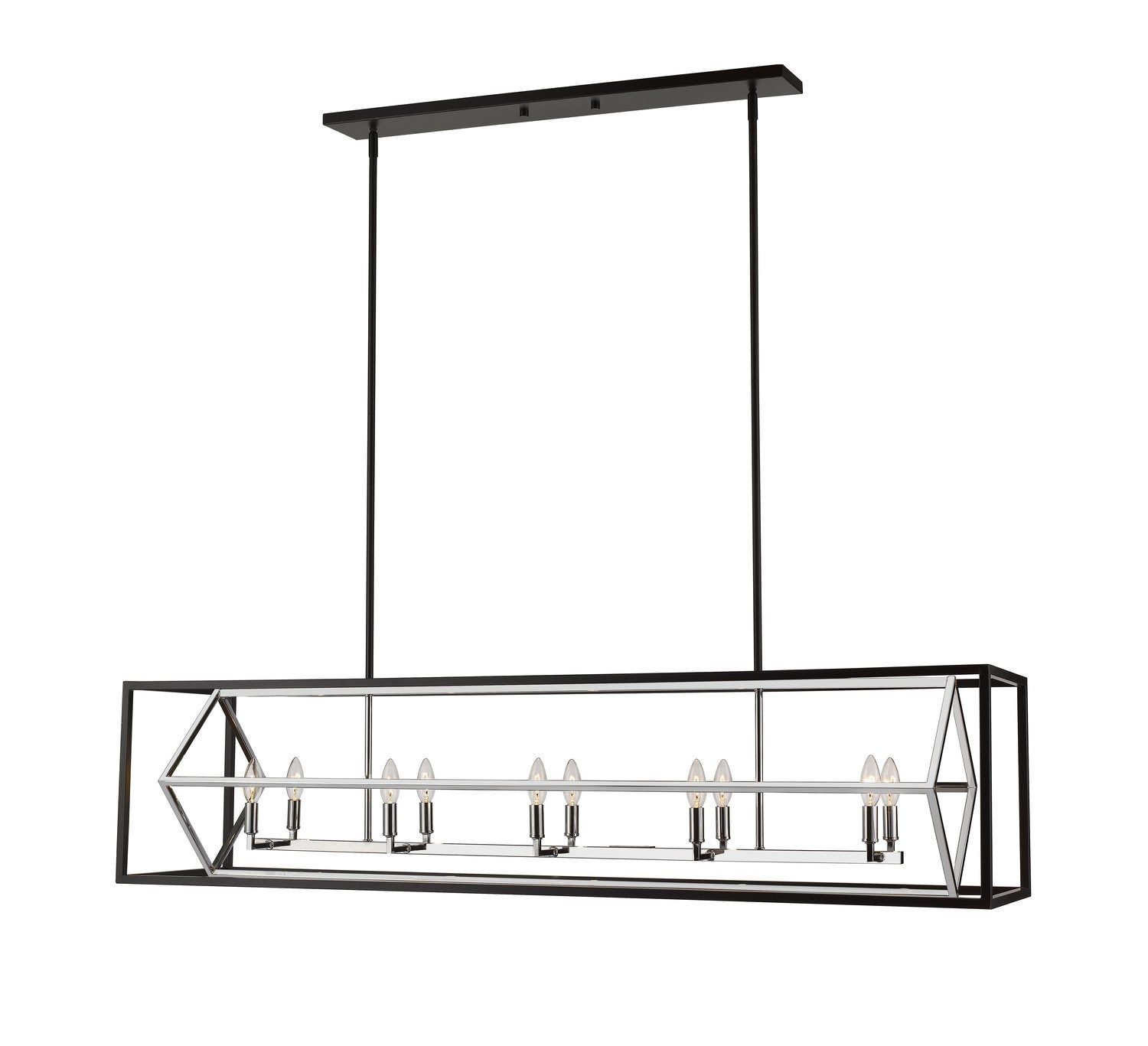 Z-LITE, EUCLID LINEAR CHANDELIER, LINEAR LIGHT FIXTURE
