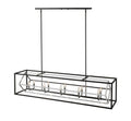 Z-LITE, EUCLID LINEAR CHANDELIER, LINEAR LIGHT