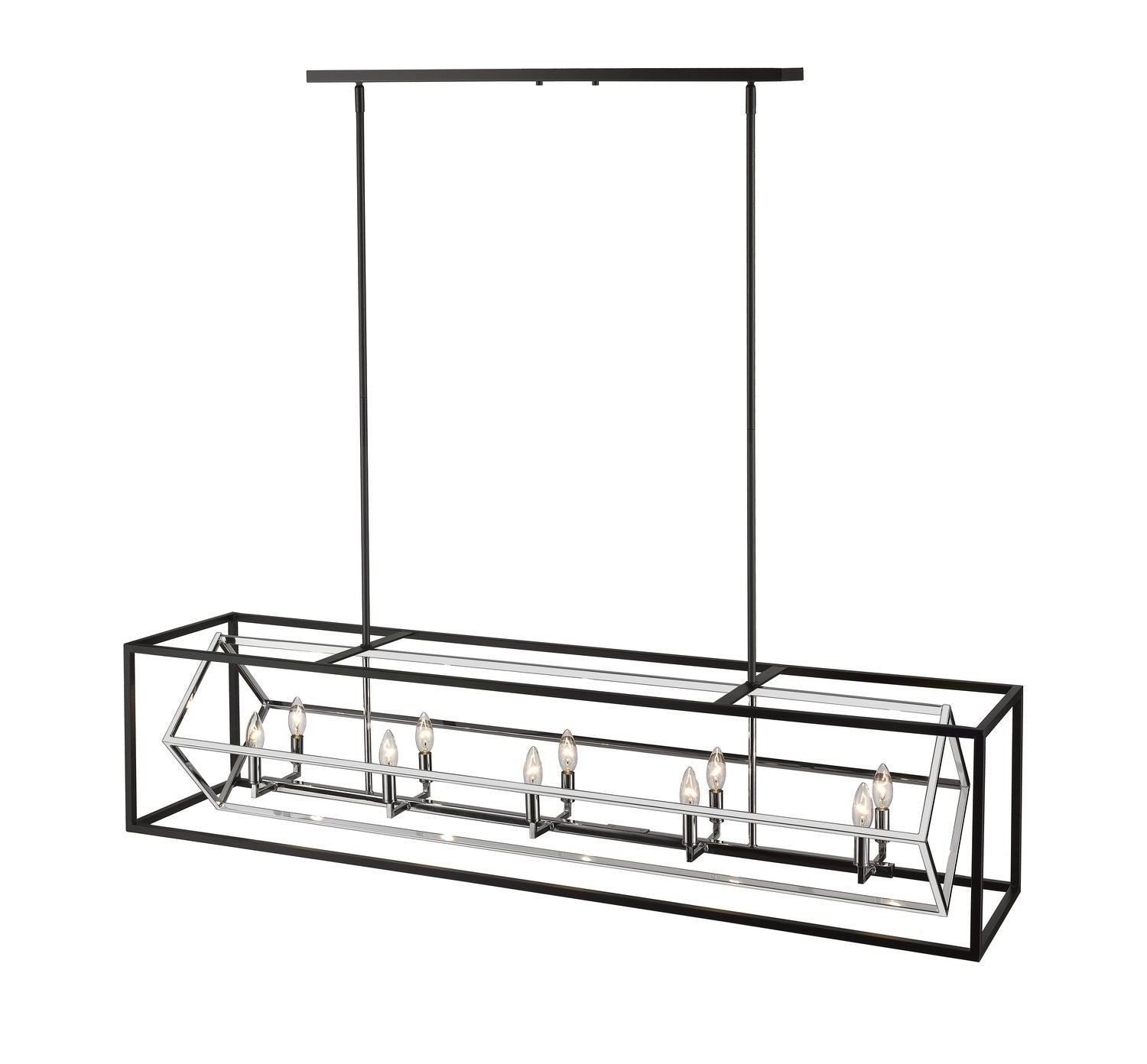 Z-LITE, EUCLID LINEAR CHANDELIER, LINEAR LIGHT FIXTURE