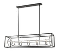 Z-LITE, EUCLID LINEAR CHANDELIER, LINEAR LIGHT FIXTURE