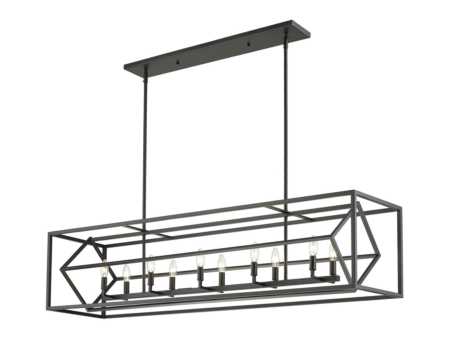 Z-LITE, EUCLID LINEAR CHANDELIER, LINEAR LIGHT FIXTURE