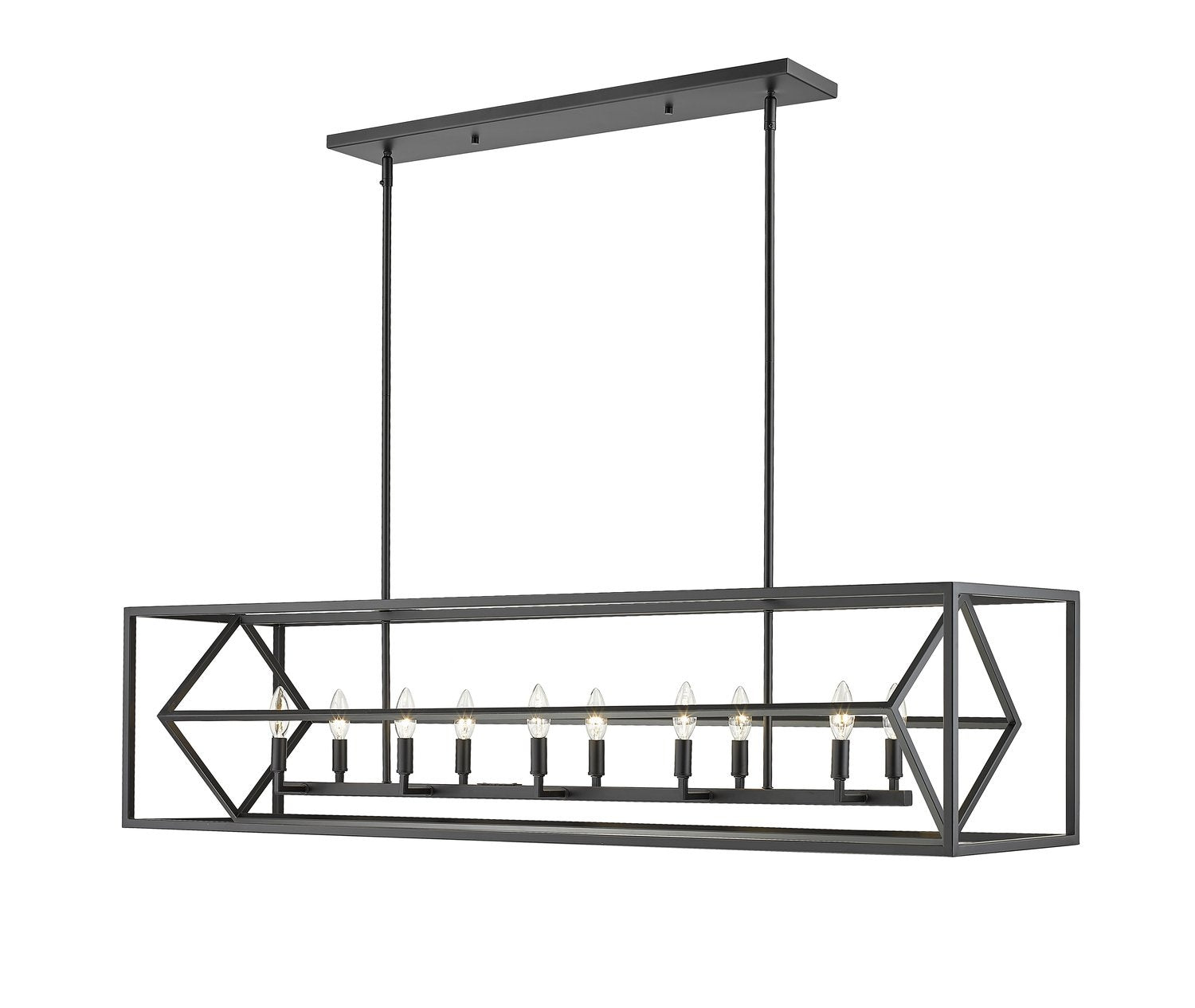 Z-LITE, EUCLID LINEAR CHANDELIER, LINEAR LIGHT FIXTURE