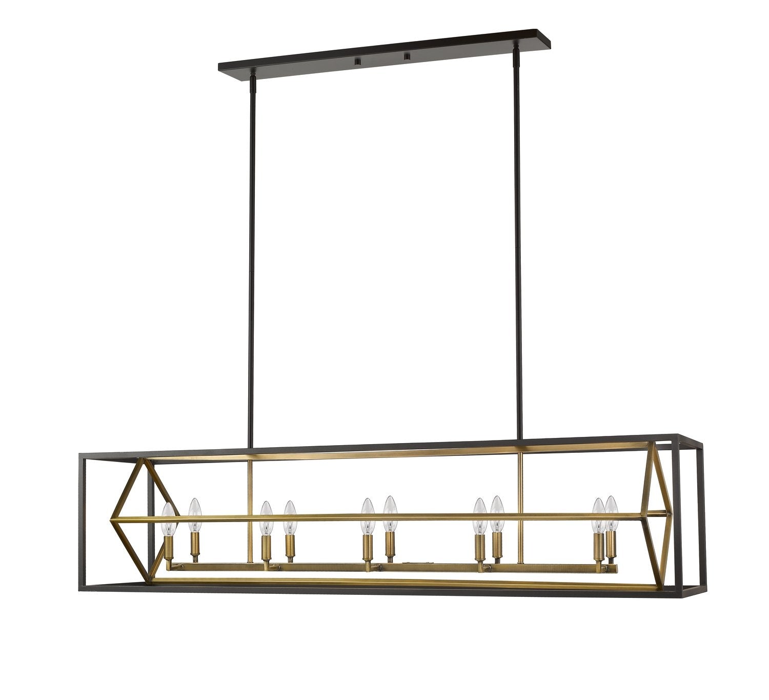 Z-LITE, EUCLID LINEAR CHANDELIER, LINEAR LIGHT