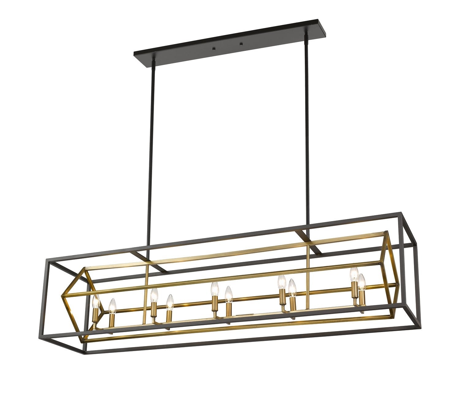 Z-LITE, EUCLID LINEAR CHANDELIER, LINEAR LIGHT FIXTURE