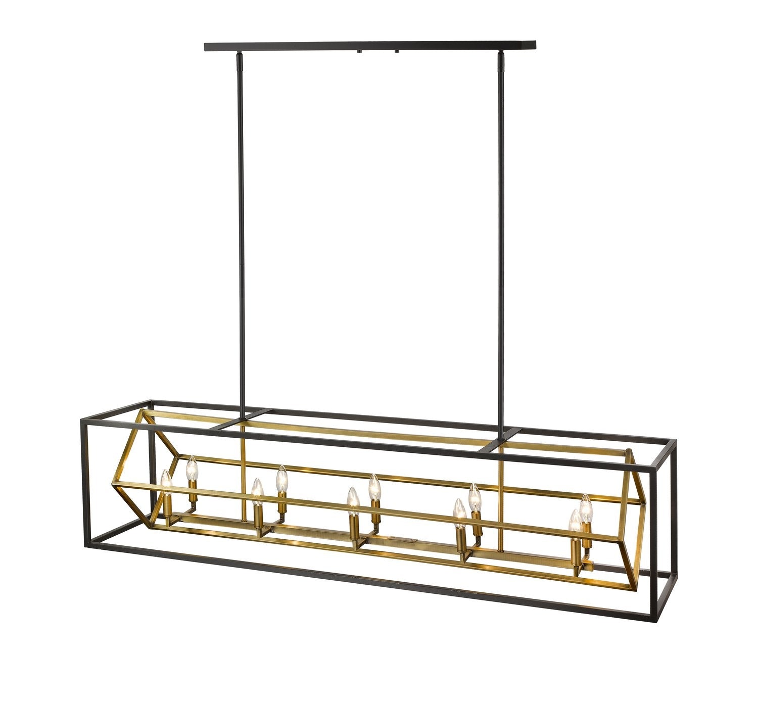 Z-LITE, EUCLID LINEAR CHANDELIER, LINEAR LIGHT FIXTURE