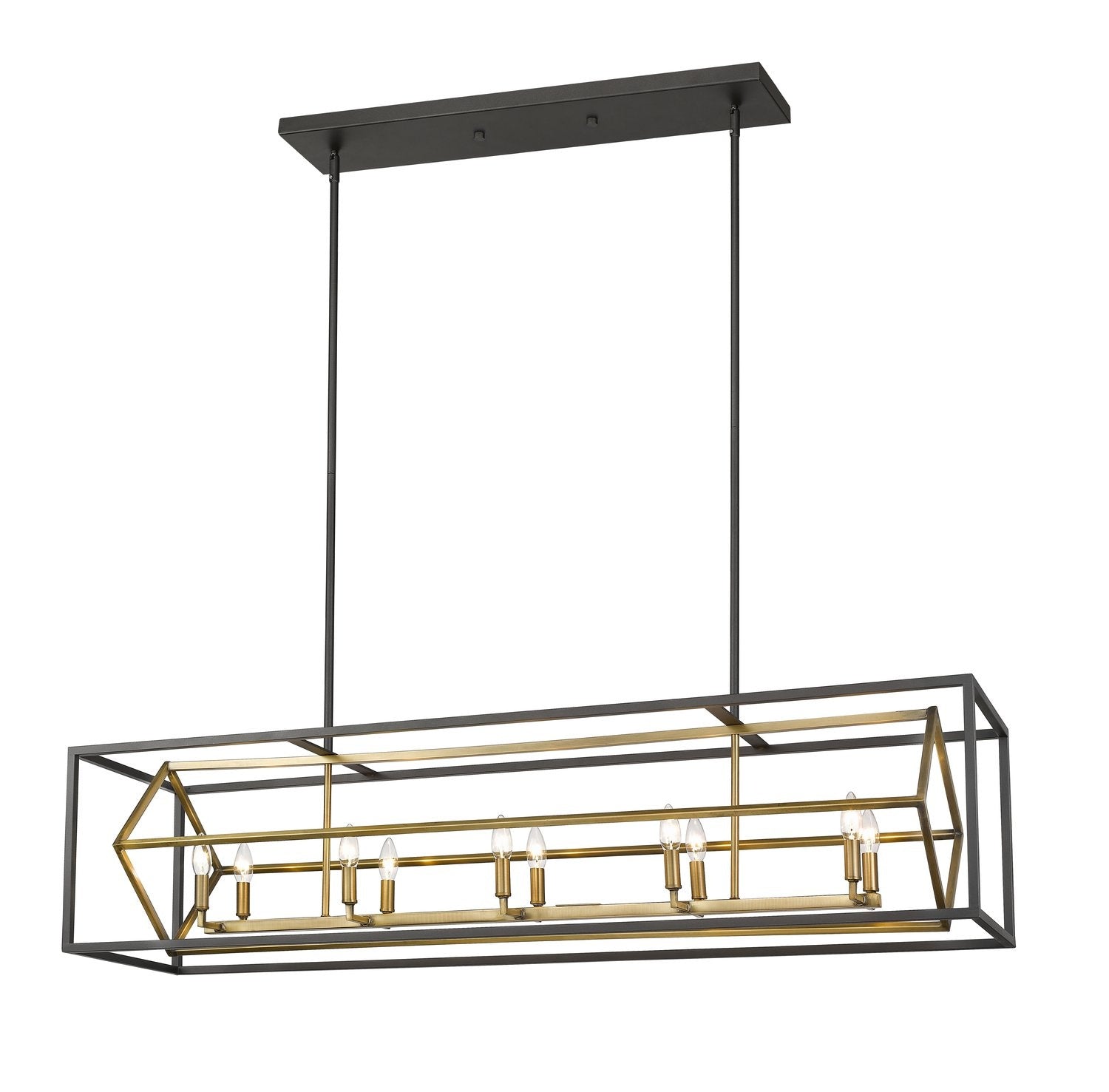 Z-LITE, EUCLID LINEAR CHANDELIER, LINEAR LIGHT FIXTURE